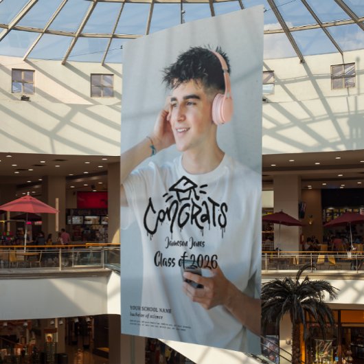 Graffiti Graduate | Custom Photo Graduation Sign 横断幕