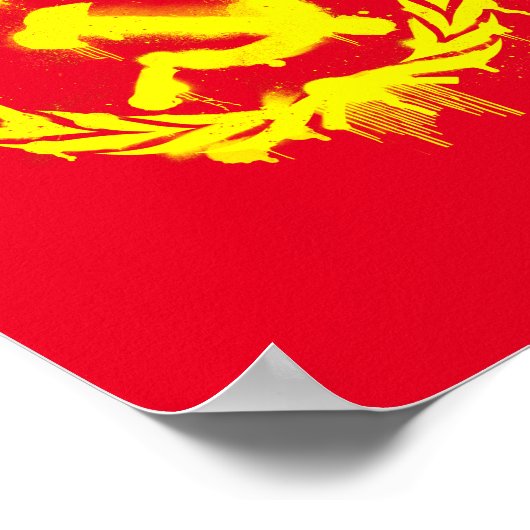 Graffiti Hammer & Sickle Poster ポスター (角)