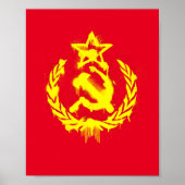 Graffiti Hammer & Sickle Poster ポスター (正面)