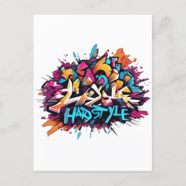 Graffiti "Hardstayle" ポストカード