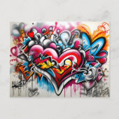 Graffiti Hearts # 5 ポストカード (正面)