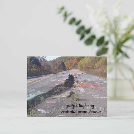 graffiti highway centralia pennsylvania post card ポストカード (スタンド正面)