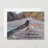 graffiti highway centralia pennsylvania post card ポストカード (正面/裏面)