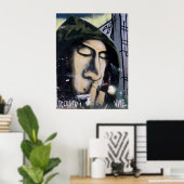 Graffiti - Inhale ポスター (ホームオフィス)