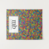 Graffiti Logo  Business Table Runner Banner タペストリー (正面(横))