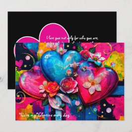 [Graffiti Love} ゴス グランジバレンタインデーカード シーズンカード