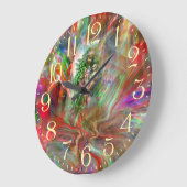 Graffiti Madonna Wall Clock ラージ壁時計 (傾斜)