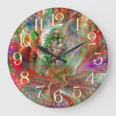Graffiti Madonna Wall Clock ラージ壁時計 (正面)