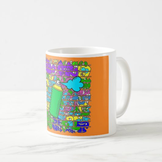 Graffiti mug コーヒーマグカップ (正面右)