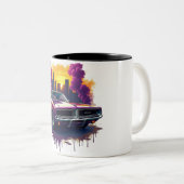 Graffiti Muscle Car ツートーンマグカップ (正面右)