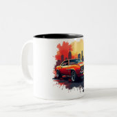 Graffiti Muscle Car  ツートーンマグカップ (正面左)