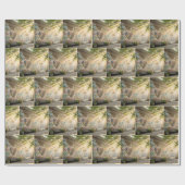 Graffiti On Brick Wall Humanity Mural ラッピングペーパー (フラット)