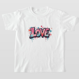 Graffiti Pastel Love Bomb Tシャツ