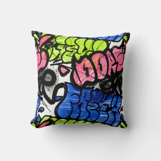 Graffiti Pattern  クッション (正面)