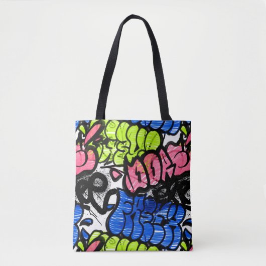 Graffiti Pattern  トートバッグ (正面)