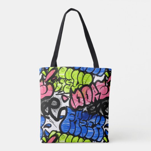 Graffiti Pattern  トートバッグ (裏面)