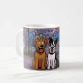 Graffiti Pets Smile コーヒーマグカップ (正面左)