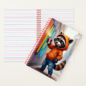 Graffiti Raccoon, Natasha Us作家 ノートブック (内側)