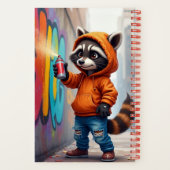 Graffiti Raccoon, Natasha Us作家 ノートブック (裏面)