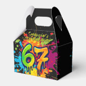 Graffiti Six Seven Birthday Favor Box フェイバーボックス (裏面サイド)