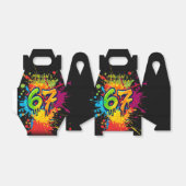 Graffiti Six Seven Birthday Favor Box フェイバーボックス (折り畳みなし)