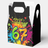Graffiti Six Seven Birthday Favor Box フェイバーボックス (オープン)