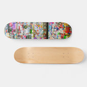 Graffiti Skateboard, Portugal Lisbonステッカーアート, スケートボード (横)