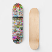 Graffiti Skateboard, Portugal Lisbonステッカーアート, スケートボード (正面)