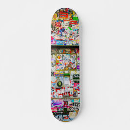 Graffiti Skateboard, Portugal Lisbonステッカーアート， スケートボード