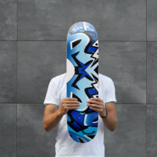 Graffiti Skateboard with personalised captions スケートボード