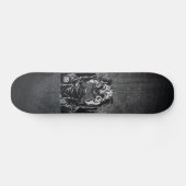 graffiti skateboards pug grunge noir et blanc スケートボード (横)
