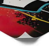 Graffiti Street Art A Canvas for Peace Symbols ポスター (角)