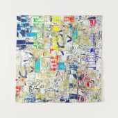 Graffiti street wall. Grunge wallart,street,backgr タペストリー (正面(横))