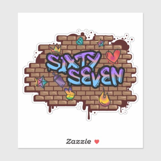 Graffiti Style 67 シール (シート)
