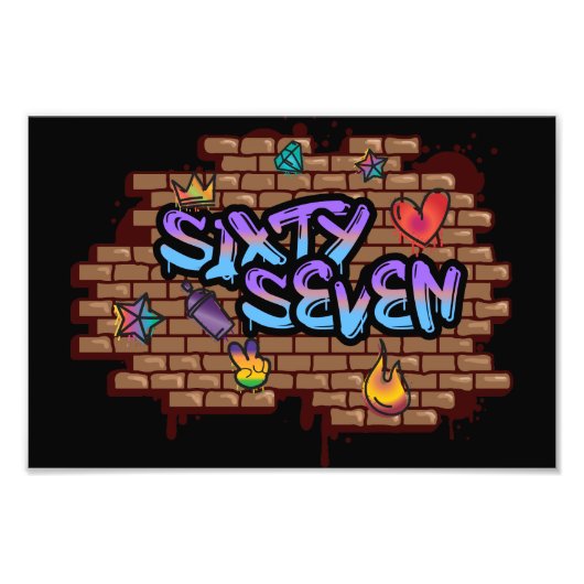 Graffiti Style 67 Poster フォトプリント (正面)