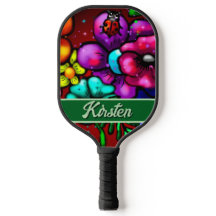 Graffiti Style Flowers & Ladybug Personalized