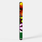 Graffiti Style Flowers & Ladybug Personalized iPhoneケース (右側面)