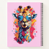 Graffiti Style Giraffe Portrait-58567 ノートブック (裏面)