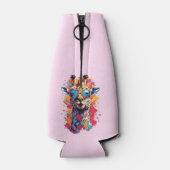 Graffiti Style Giraffe Portrait-58567 ボトルクーラー (裏面)