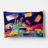 Graffiti style pattern  アクセサリーポーチ (裏面)