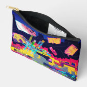 Graffiti style pattern  アクセサリーポーチ (見開き)