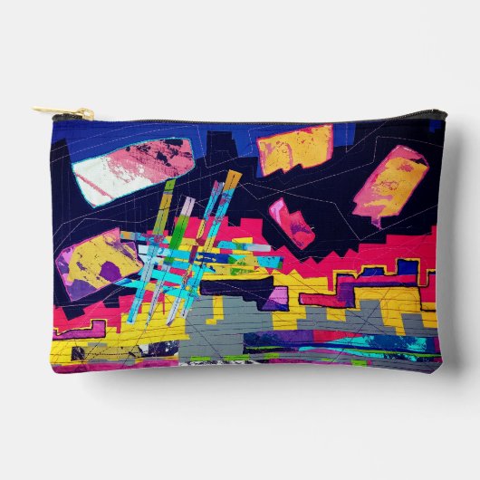 Graffiti style pattern  アクセサリーポーチ (正面)