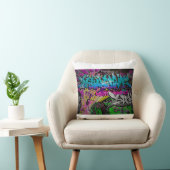 Graffiti wall urban artgraffiti,art,wall,grafiti,g クッション (椅子)