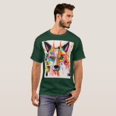 Graffiti Wolf Urban Street‑Art Wolf Tシャツ (正面フル)