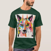 Graffiti Wolf Urban Street‑Art Wolf  Tシャツ (正面)