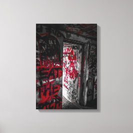 Graffitied Bunker キャンバスプリント