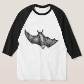 Grafik-Fledermaus Tシャツ (レイダウン)