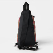 Grafisch designe, oranje groen スリングバッグ (裏面)
