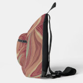 Grafisch designe, oranje groen スリングバッグ (右)
