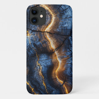 Grafisches Holzdesign iPhone 11 ケース